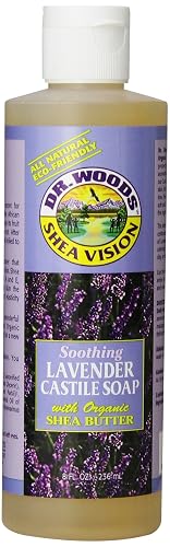 Sylvia's Hair Products Dr. Woods Castile Soaps, Lavender Soap with Shea Butter, 8-Ounce (Pack of 12) Beauty & Personal Care Dr. Woods