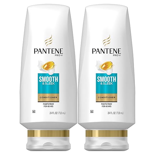 Pantene Argan Oil Conditioner for Frizz Control, Smooth and Sleek, 24 Fl Oz (Pack of 2) (Packaging May Vary) Beauty & Personal Care Pantene
