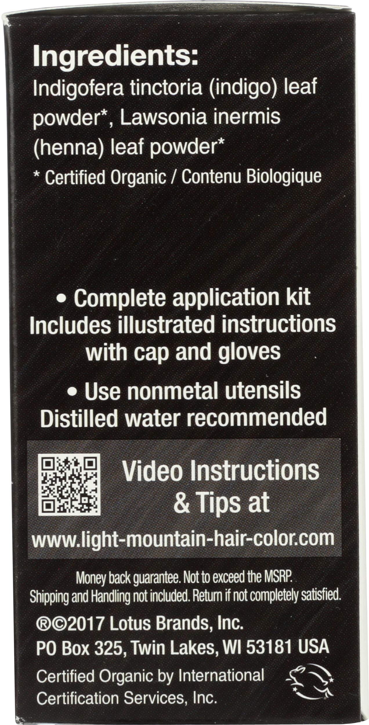 Light Mountain, Hair Color Henna Black Organic, 4 Ounce Beauty & Personal Care LIGHT MOUNTAIN