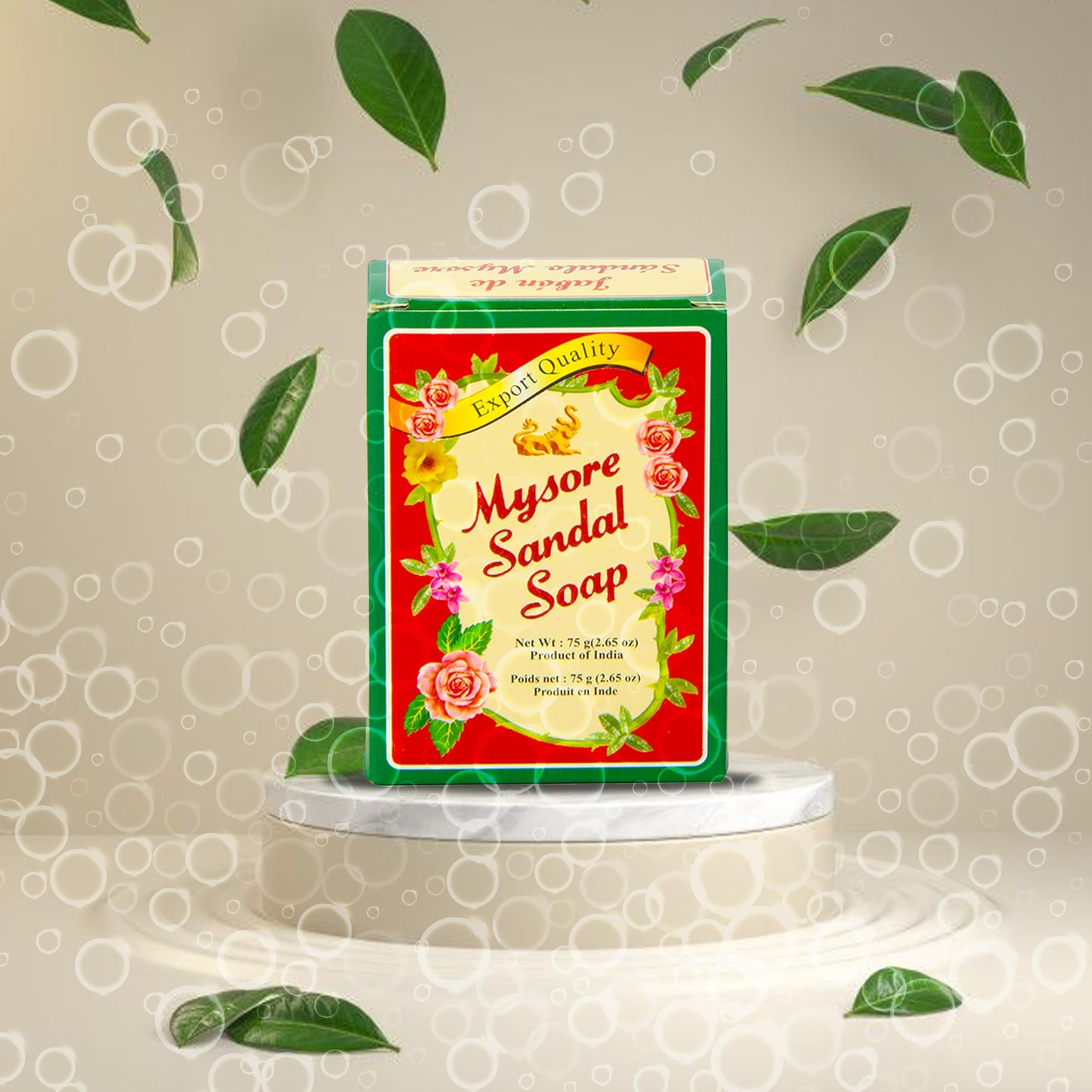 Mysore Sandalwood Soap 2.62oz (Case of 18) Beauty & Personal Care Mysore Sandal