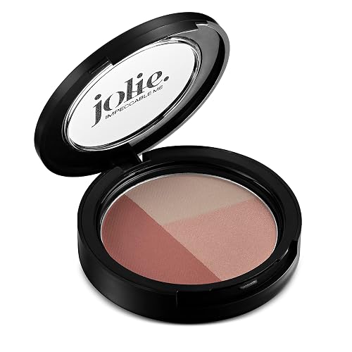 Jolie Cheek Contour Trio - Blush - Highlight - Contour - Matte Finish - Gentle Formula - Vegan (Coral) Beauty & Personal Care JOLIE. IMPECCABLE ME