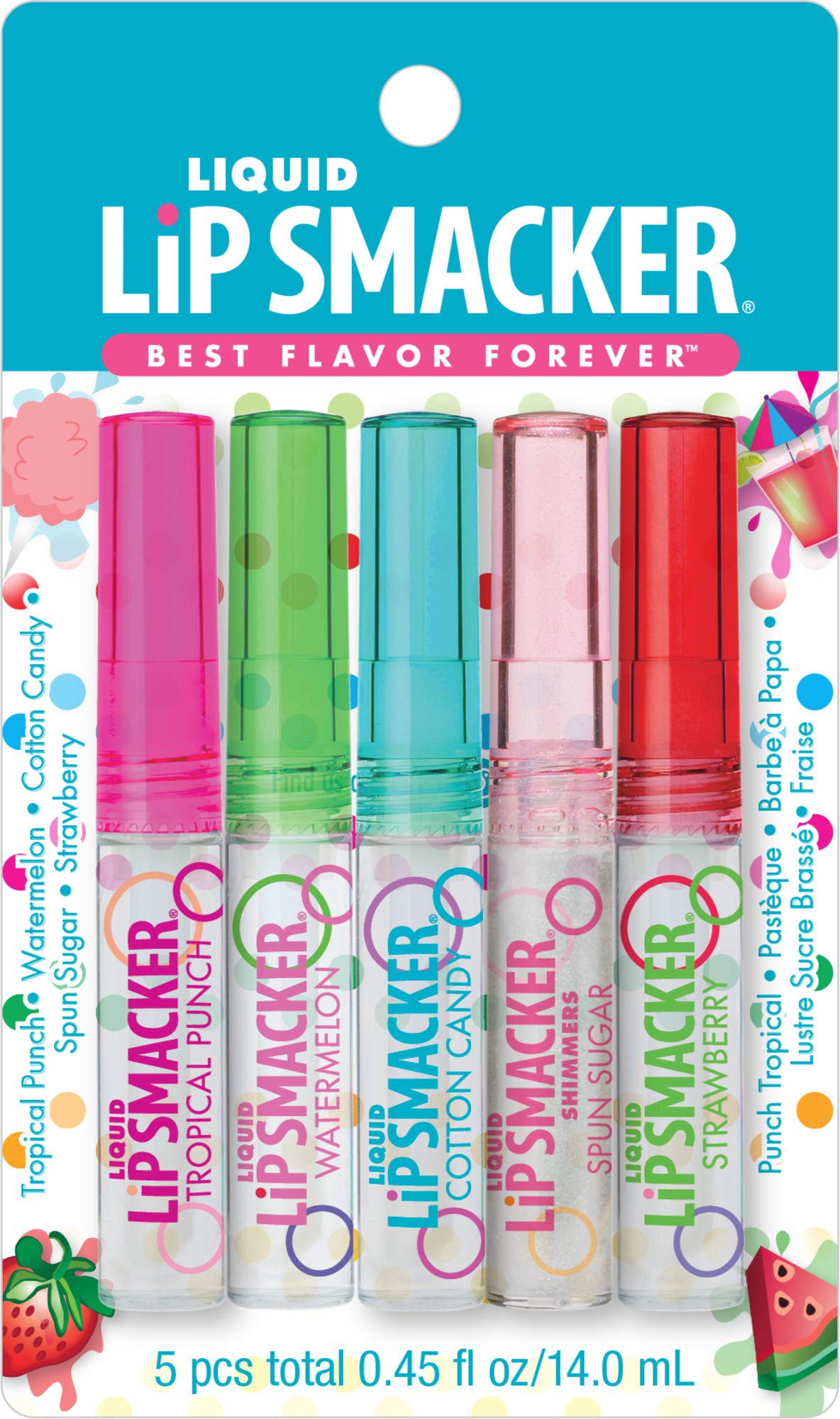 Lip Smacker Liquid Lip Gloss Friendship Pack, 5 Count Beauty & Personal Care Lip Smacker