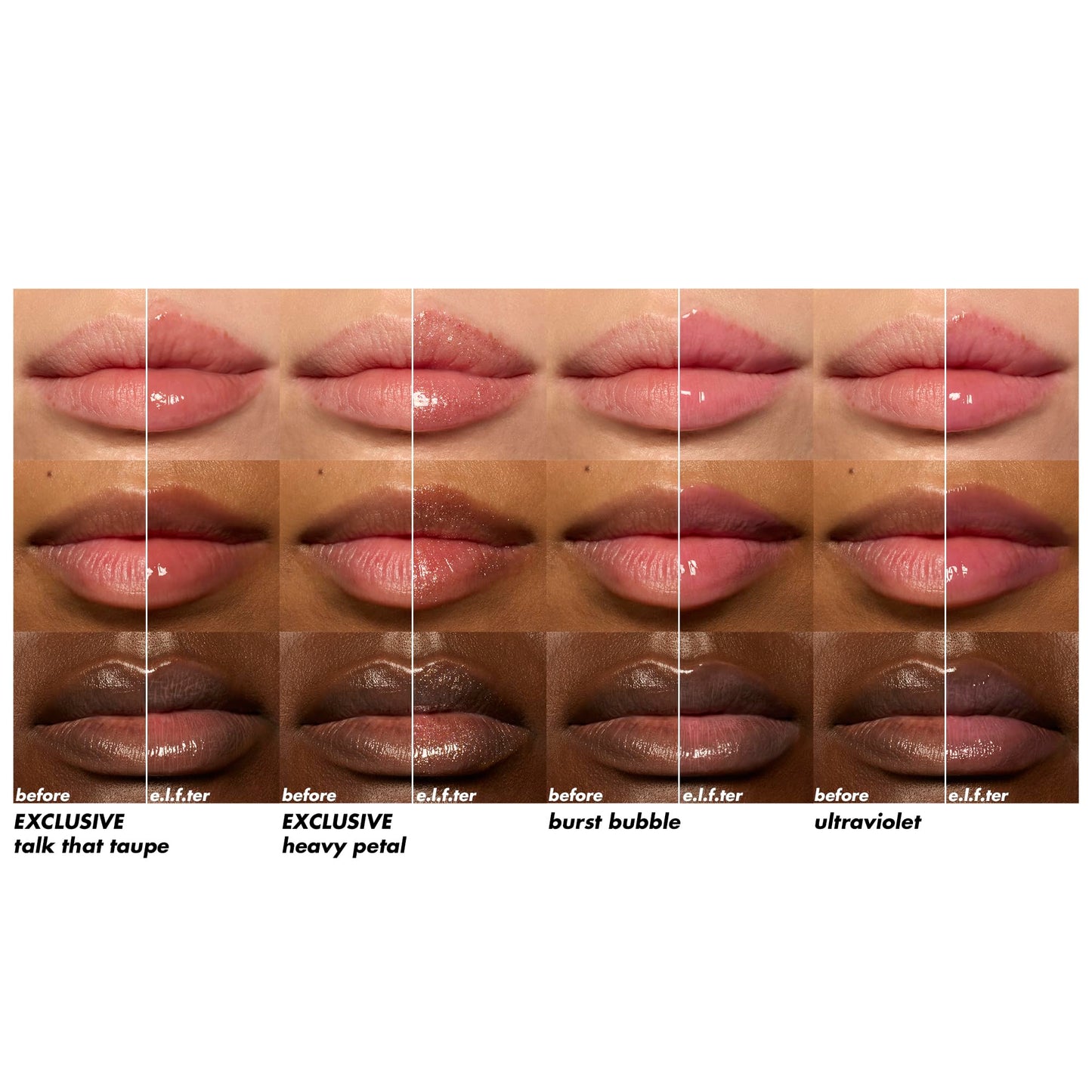 e.l.f. Glow Reviver Plumping Lip Oil Kit, Nourishing Tinted Lip Oils For A High-Shine Finish, Infused With Jojoba Oil, Vegan & Cruelty-Free, 4 Shades Beauty & Personal Care e.l.f.
