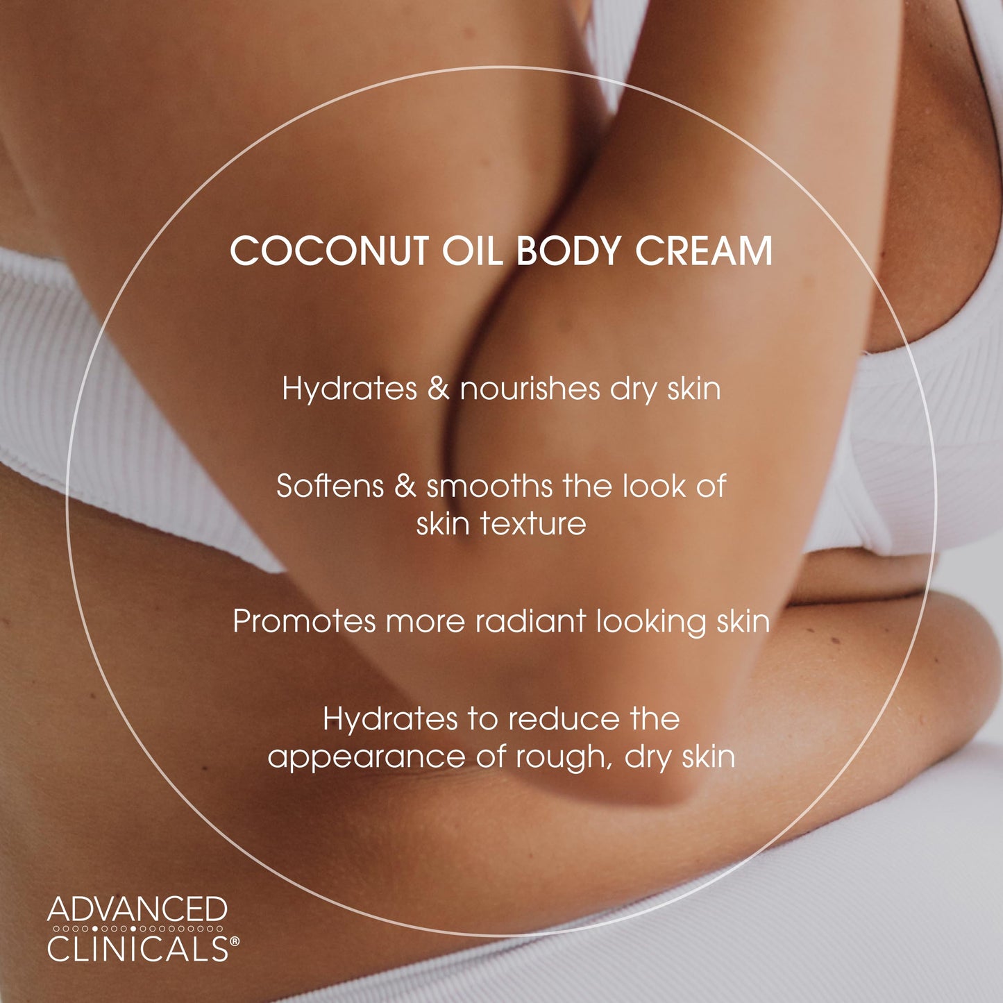 Advanced Clinicals Coconut Oil Body Cream For Women & Men | Hydrating Coconut Lotion For Extremely Dry Skin | Visible Anti Aging Body Butter Skin Care Beauty & Personal Care Advanced Clinicals