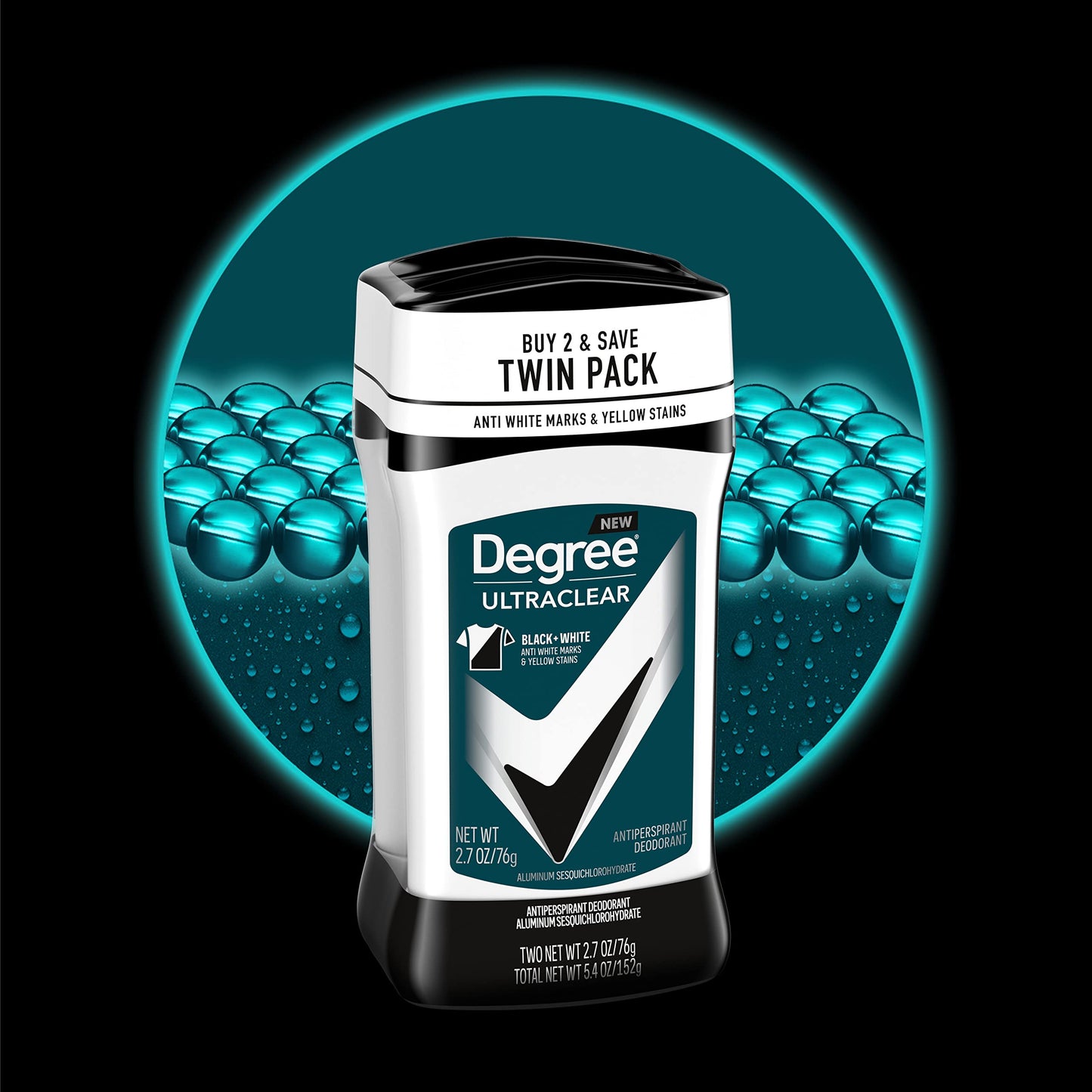 Degree Men UltraClear Antiperspirant Deodorant Black+White 2 Count 72-Hour Sweat & Odor Protection Antiperspirant For Men With MotionSense Technology Beauty and Personal Care Degree