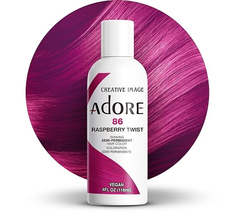 Adore Semi Permanent Hair Color (086 Raspberry Twist) | Vegan & Cruelty-Free Pink Hair Dye | No Ammonia, No Peroxide, No Alcohol | 4 Fl Oz Beauty & Personal Care Adore