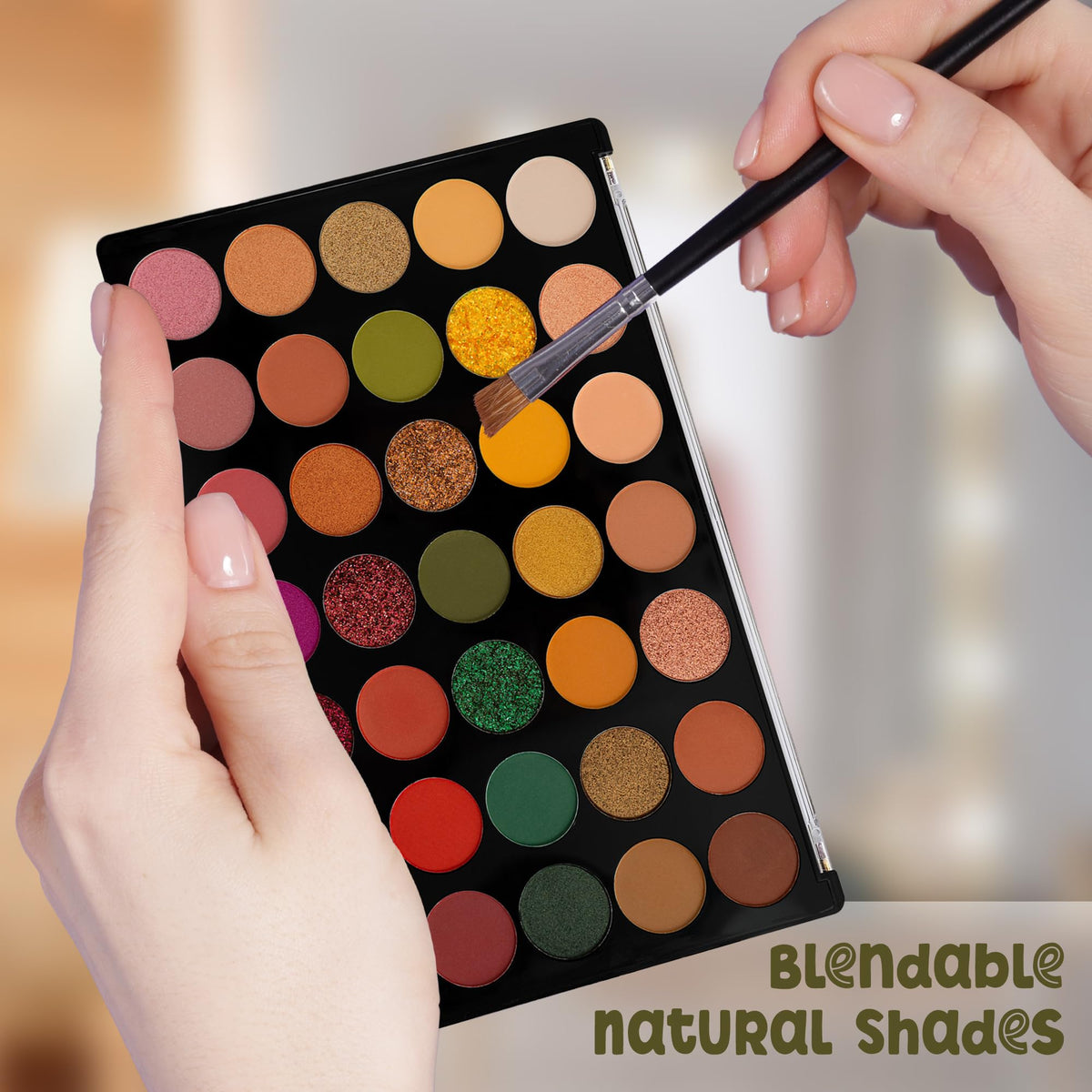 Profusion Cosmetics Marigold 35 Shade Eyeshadow Palette - Multicolor Blendable Natural Shades in Matte, Shimmer, and Glitter Finishes, Long-Wear… Beauty & Personal Care Profusion Cosmetics