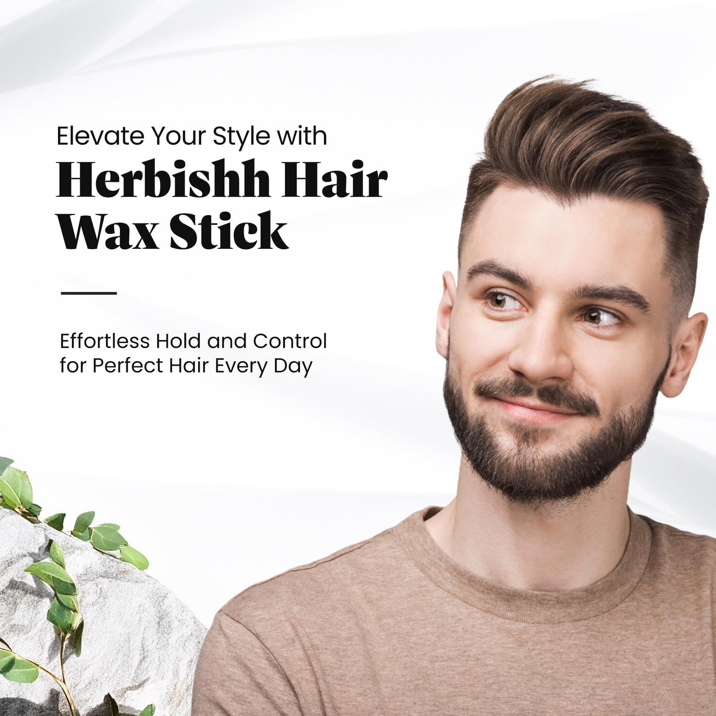 Herbishh Hair Wax Stick For Women & Men 2.7 OZ - Nourish & Styling Slick Wax Stick for Hair Smoothing, Flyaway, Controls Frizzy Hair, Perfect Beauty & Personal Care Herbishh