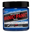 MANIC PANIC Classic Atomic Turquoise Semi Permanent Hair Color - Neon Aqua Blue Hair Dye for Women & Men That Lasts 4-6 Weeks - Vegan, Ammonia Beauty & Personal Care MANIC PANIC