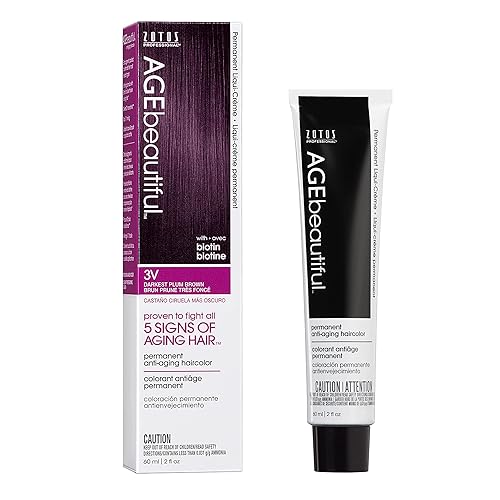 AGE beautiful Permanent Hair Color Dye Liqui Creme | 100% Gray Coverage | Anti-Aging Haircolor | Biotin for Thicker, Fuller Hair | Professional Salon Beauty & Personal Care AGE beautiful