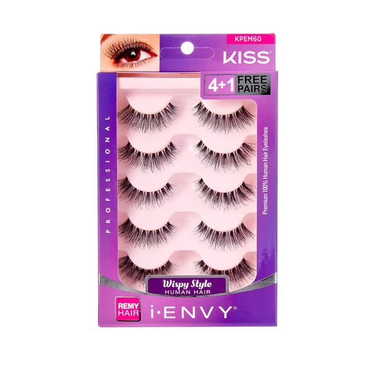 iEnvy by Kiss So Wispy 03 Strip Eyelashes 5 Pair Value Pack #KPEM60 Natural Wispies Style Beauty & Personal Care i•ENVY