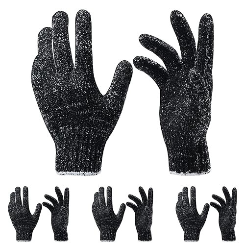 4 Pairs 8 Pcs Exfoliating Gloves for Shower - Premium Bath Gloves - Body Scrubber Gloves for Shower, Spa, Massage, Body Scrubs, Remove Dead Skin, Deep Beauty & Personal Care Oueliche