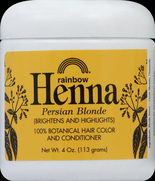 Rainbow Research Henna 100% Botanical Hair Color and Conditioner - Persian Blonde - 4 oz Beauty & Personal Care Rainbow Research