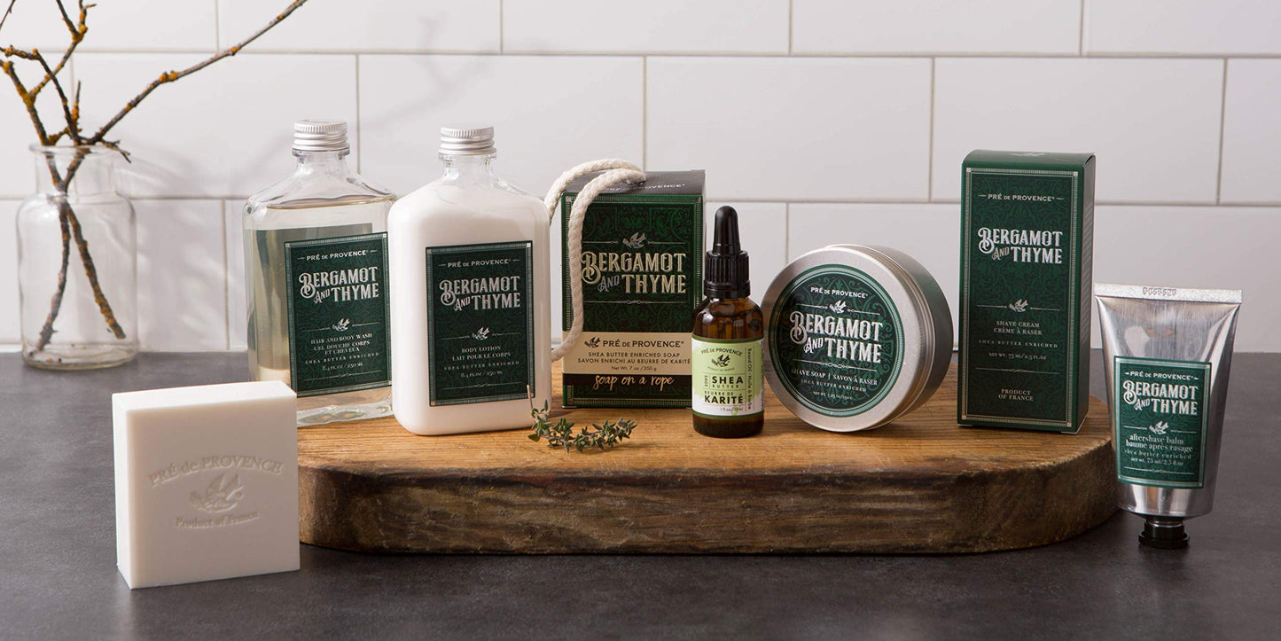 Pre de Provence Bergamot & Thyme Men's Fragrance Collection, Body Lotion, 250 ML Beauty & Personal Care Pre de Provence
