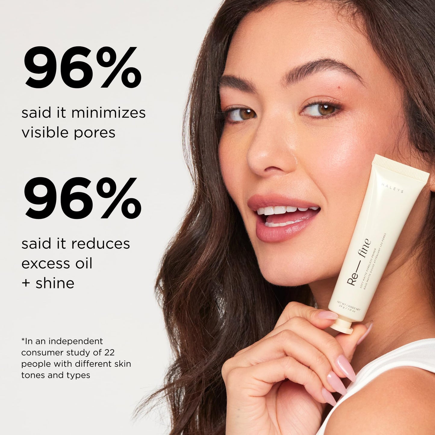 HALEYS Re-fine Soft Matte Poreless Primer (0.25 oz), Lightweight, Extends Makeup Longwear, Grips, Smooths, Blurs, Fills in Pores and fine lines, Beauty & Personal Care HALEYS