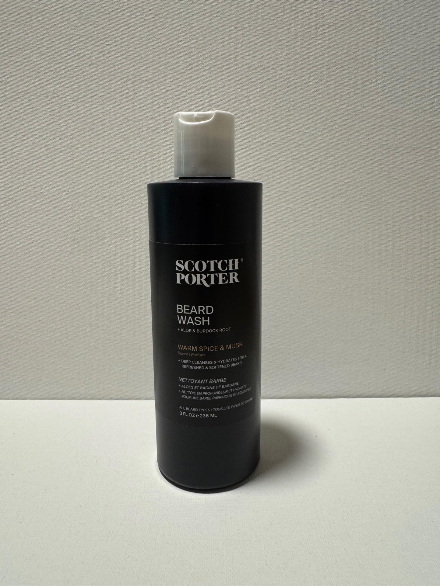 Scotch Porter Moisturizing Beard Wash - Cleanse, Refresh, Hydrate & Soften Coarse, Dry Facial Hair while Protecting Skin for a Fuller-Looking Beard Beauty & Personal Care Scotch Porter