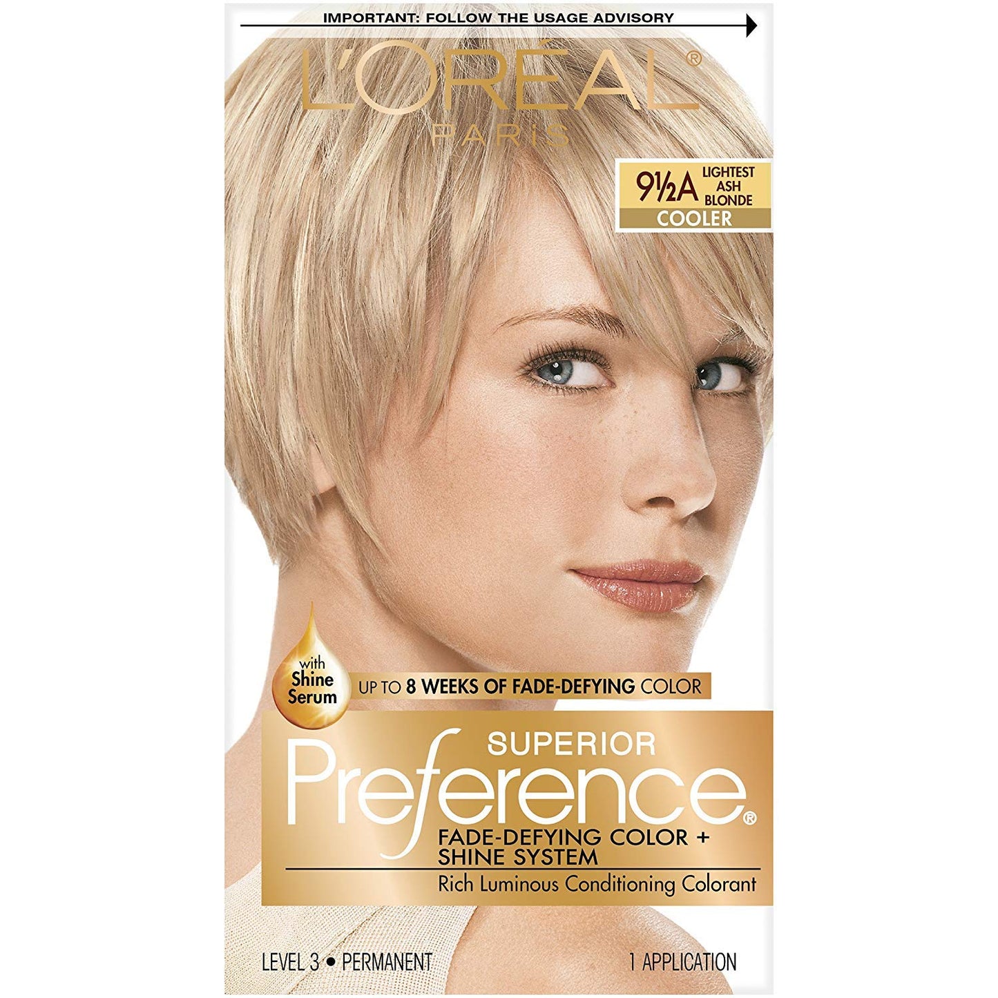 L'Oreal Superior Preference - 9-1/2A Lightest Ash Blonde (Cooler) 1 Each (Pack of 5) Beauty & Personal Care L'Oreal Paris