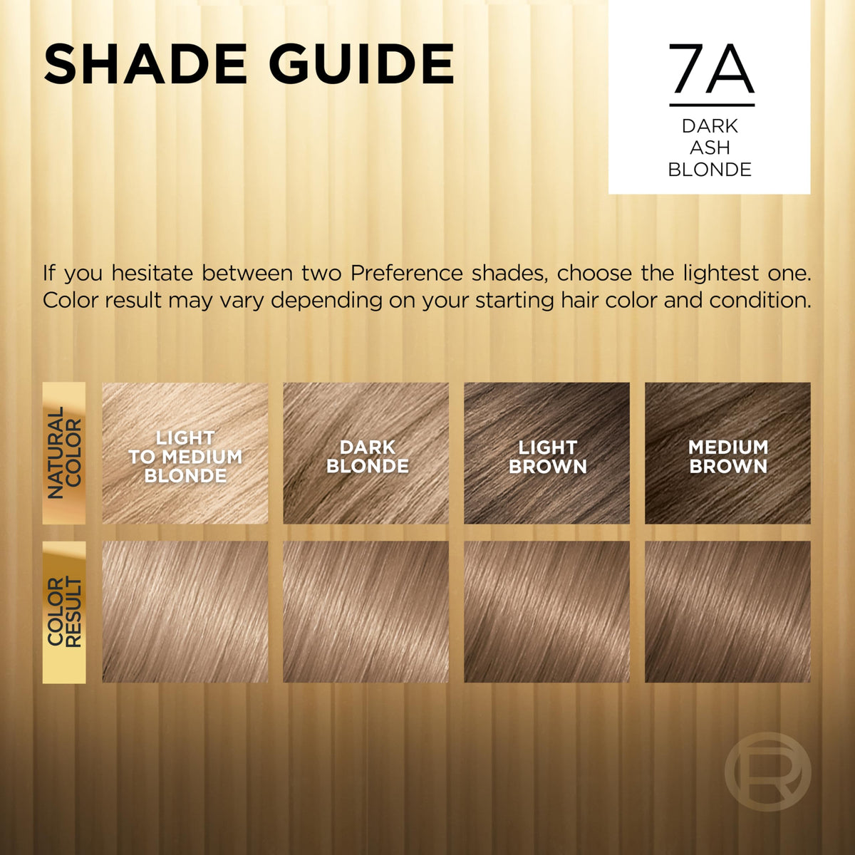 L'Oreal Paris Superior Preference Luminous Fade-Defying Permanent Hair Color, Hair Dye For Up to 9 Weeks of Radiance, Dark Ash Blonde 7A, 1 Hair Dye Beauty & Personal Care L'Oreal Paris