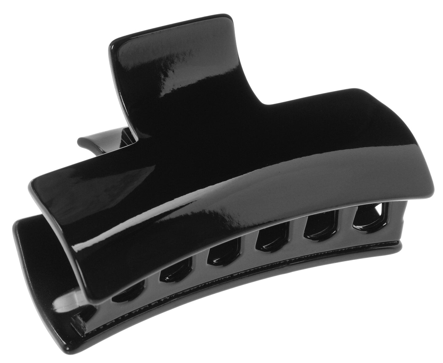 France Luxe Large Solid Rectangle Claw Clip - Black Beauty & Personal Care France Luxe
