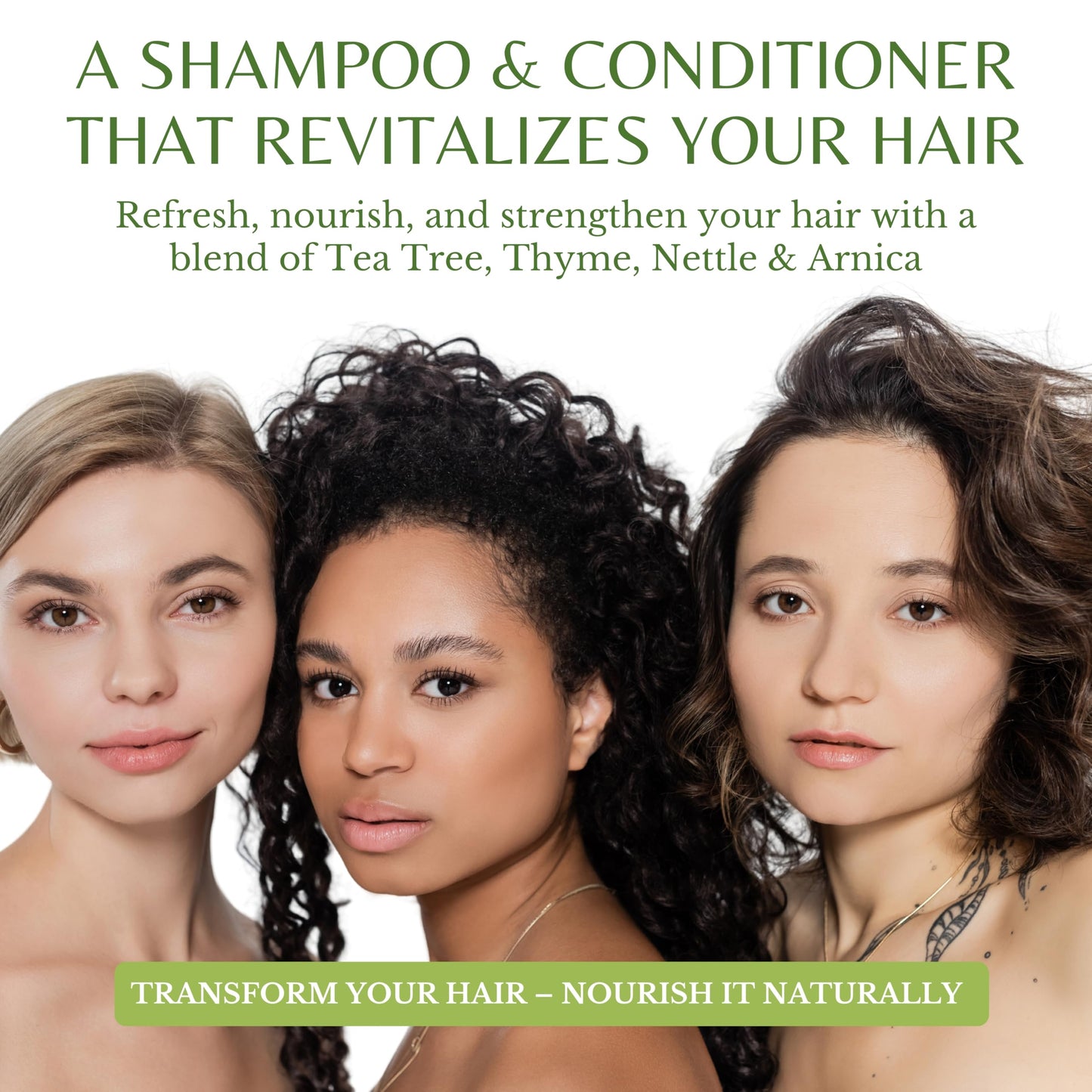 EDENIKA BOTANICALS Tea Tree Oil Shampoo and Conditioner Set, Deep Cleansing for Buildup & Oily Scalp, Soothes Itchy Scalp & Refreshes Hair, Sulfate Beauty & Personal Care EDENIKA BOTANICALS