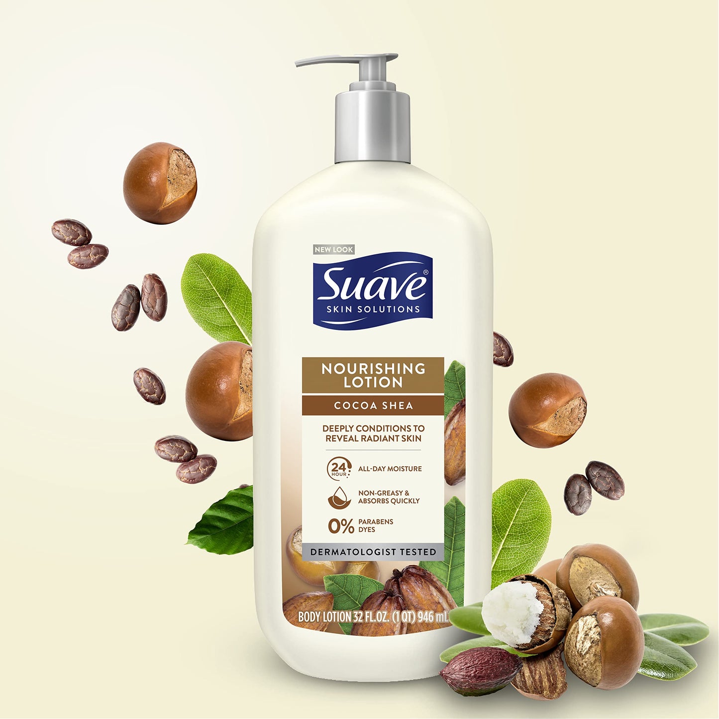 Suave Skin Solutions Body Lotion Cocoa Butter and Shea 32 oz Beauty & Personal Care Suave