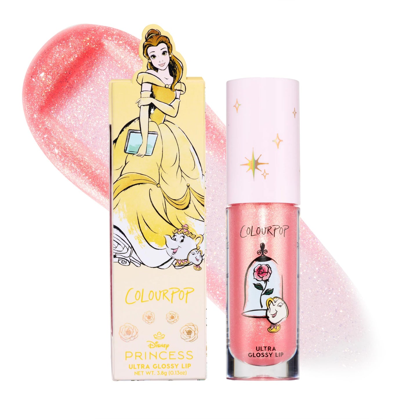 ColourPop x Disney Princess Ultra Glossy Lip Gloss - High-Shine, Non-Sticky & Hydrating Lip Gloss - Infused with Hyaluronic Acid, Kakadu Plum & Cherry Beauty & Personal Care ColourPop