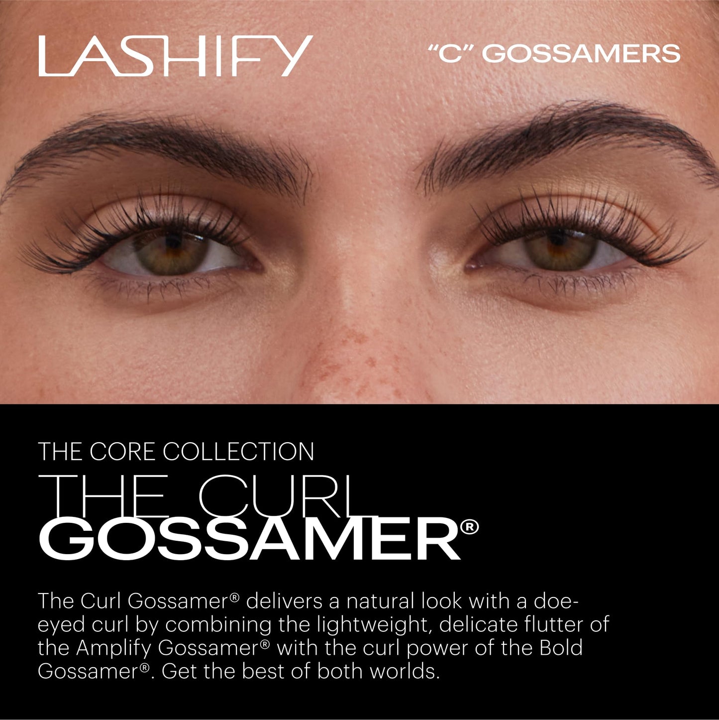 Lashify Curl 12mm Gossamer DIY Eyelash Extensions Refill, Black, Easy False Eyelashes for a Natural Look Beauty & Personal Care Lashify