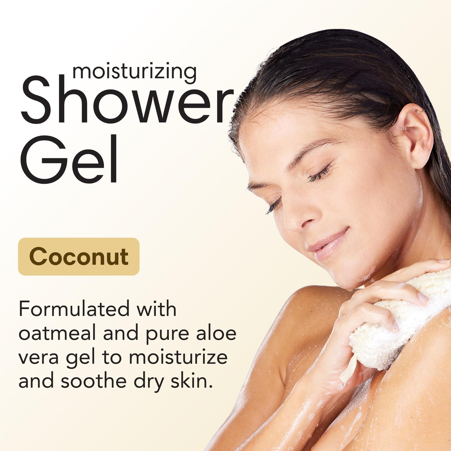ShiKai Daily Moisturizing Shower Gel (Coconut, 12oz, Pack of 2) | Gentle Formula | Aloe Vera & Oatmeal for Soft, Healthy Skin | Dry Skin Relief Beauty & Personal Care ShiKai