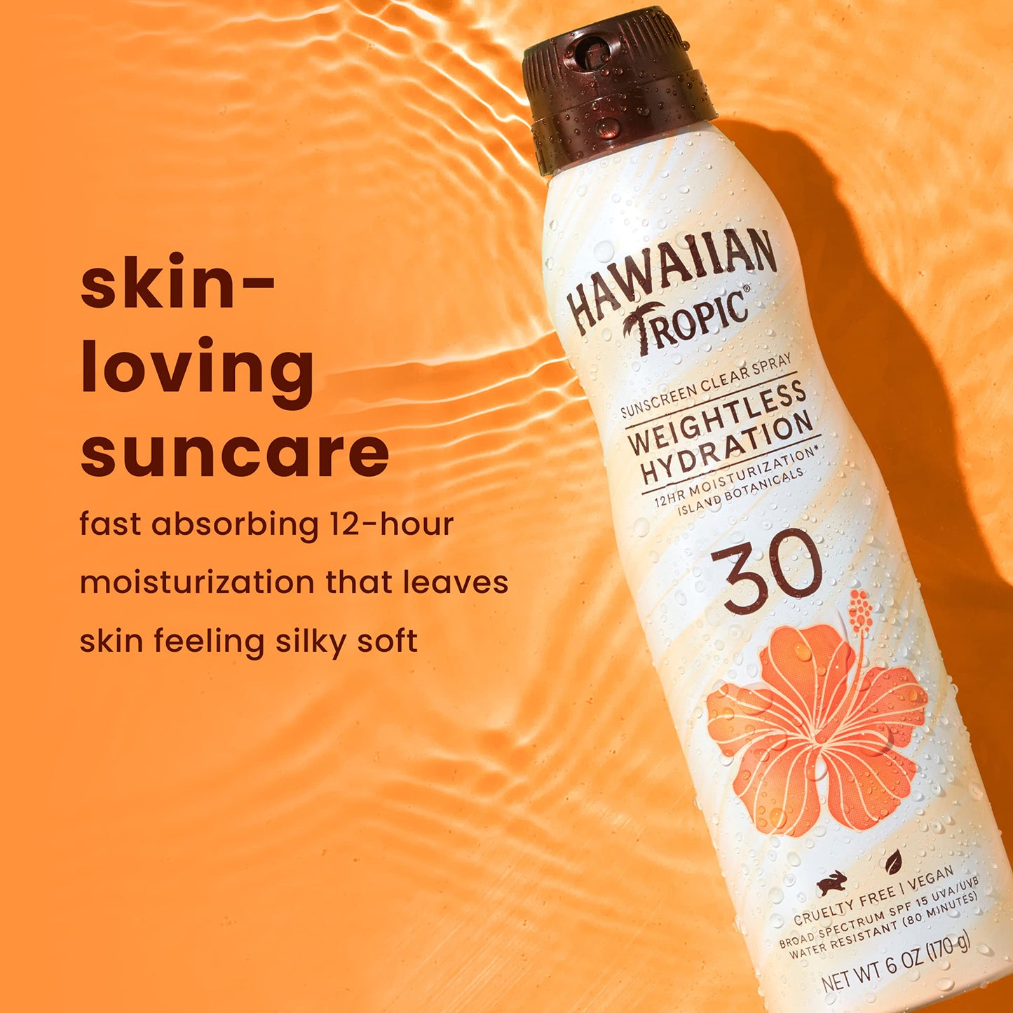 Hawaiian Tropic Sunscreen Silk Hydration Moisturizing Broad Spectrum Sun Care Sunscreen Spray - SPF 30, 6 Ounce Beauty & Personal Care Hawaiian Tropic
