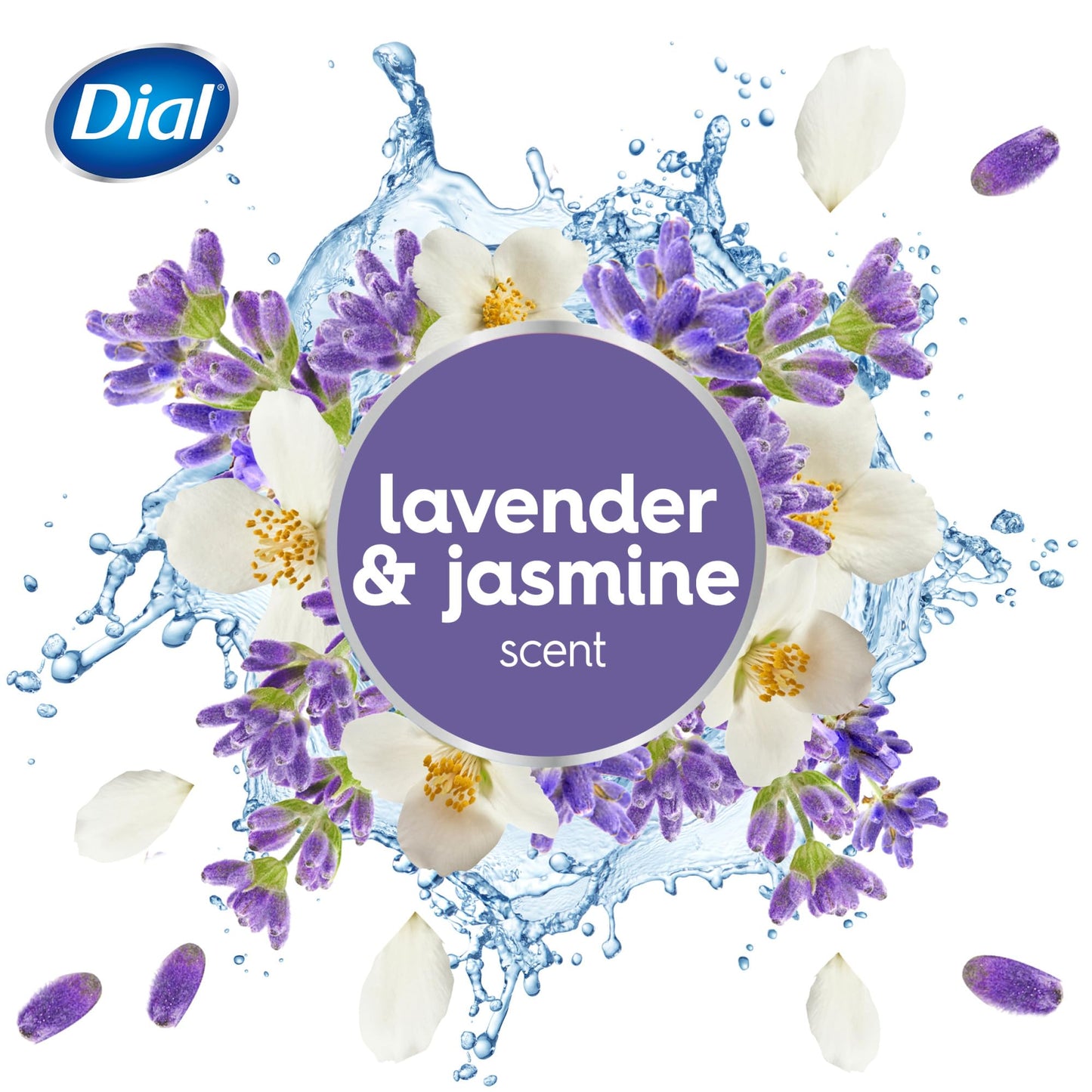 Dial Antibacterial Deodorant Bar Soap, Calm & Soothe Lavender & Twilight Jasmine Scent, 4 Oz, 32 Bars, Dermatologist Tested, With Clean Rinse Beauty & Personal Care Dial