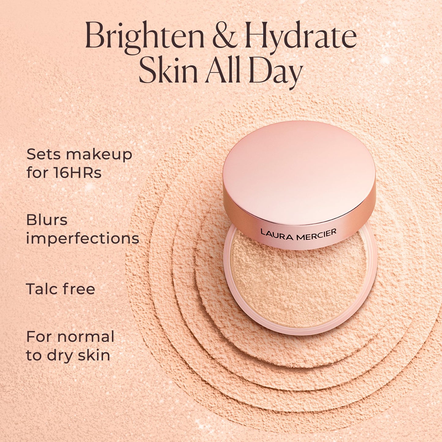 Laura Mercier Translucent Loose Talc-Free Setting Powder Ultra-Blur, Enlivens Fair to Medium Skin Tones, Color Correcting Pink Setting Powder, Tone-Up Beauty & Personal Care Laura Mercier