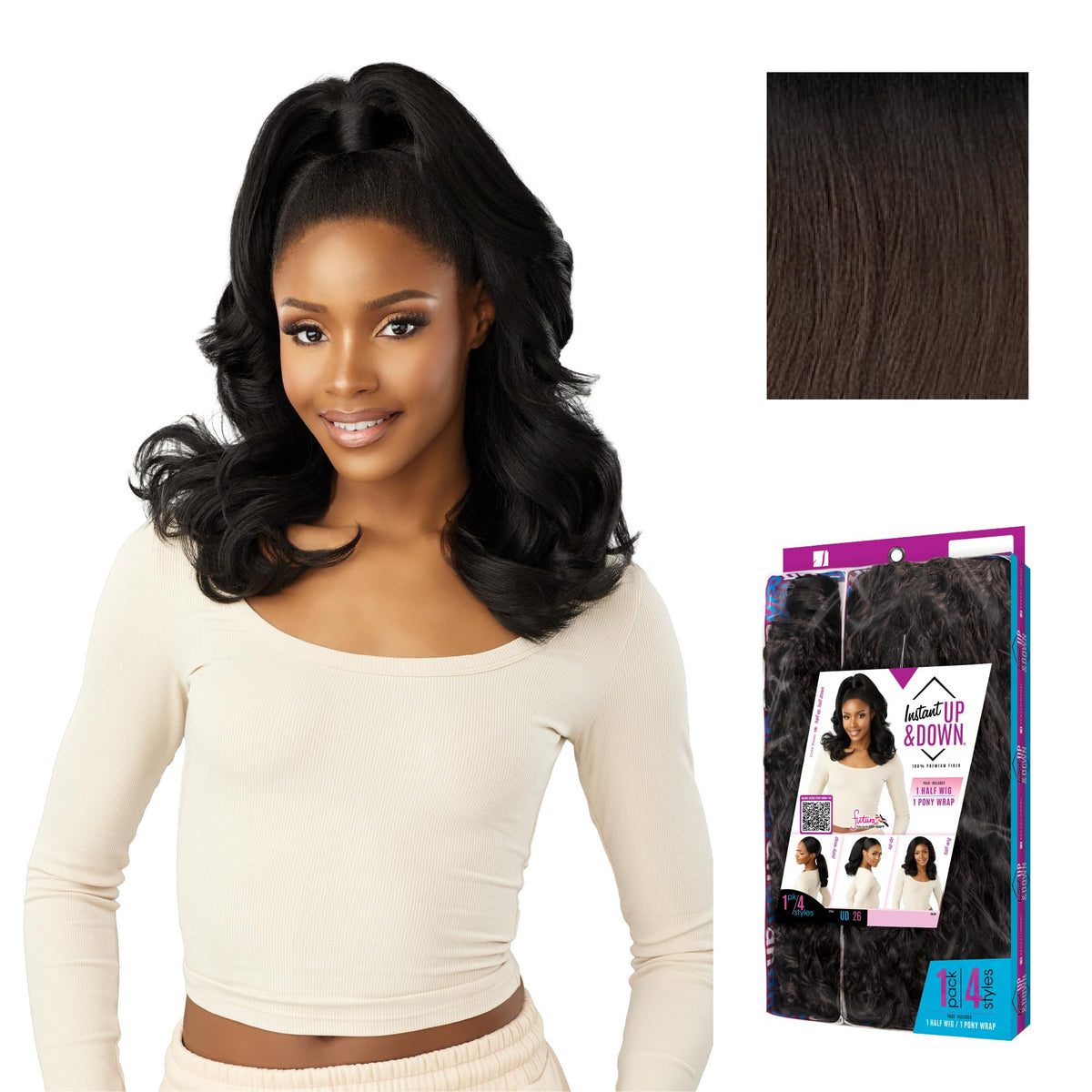 Sensationnel Instant Updown Halfwig Pony-Iud 26, T1B/4