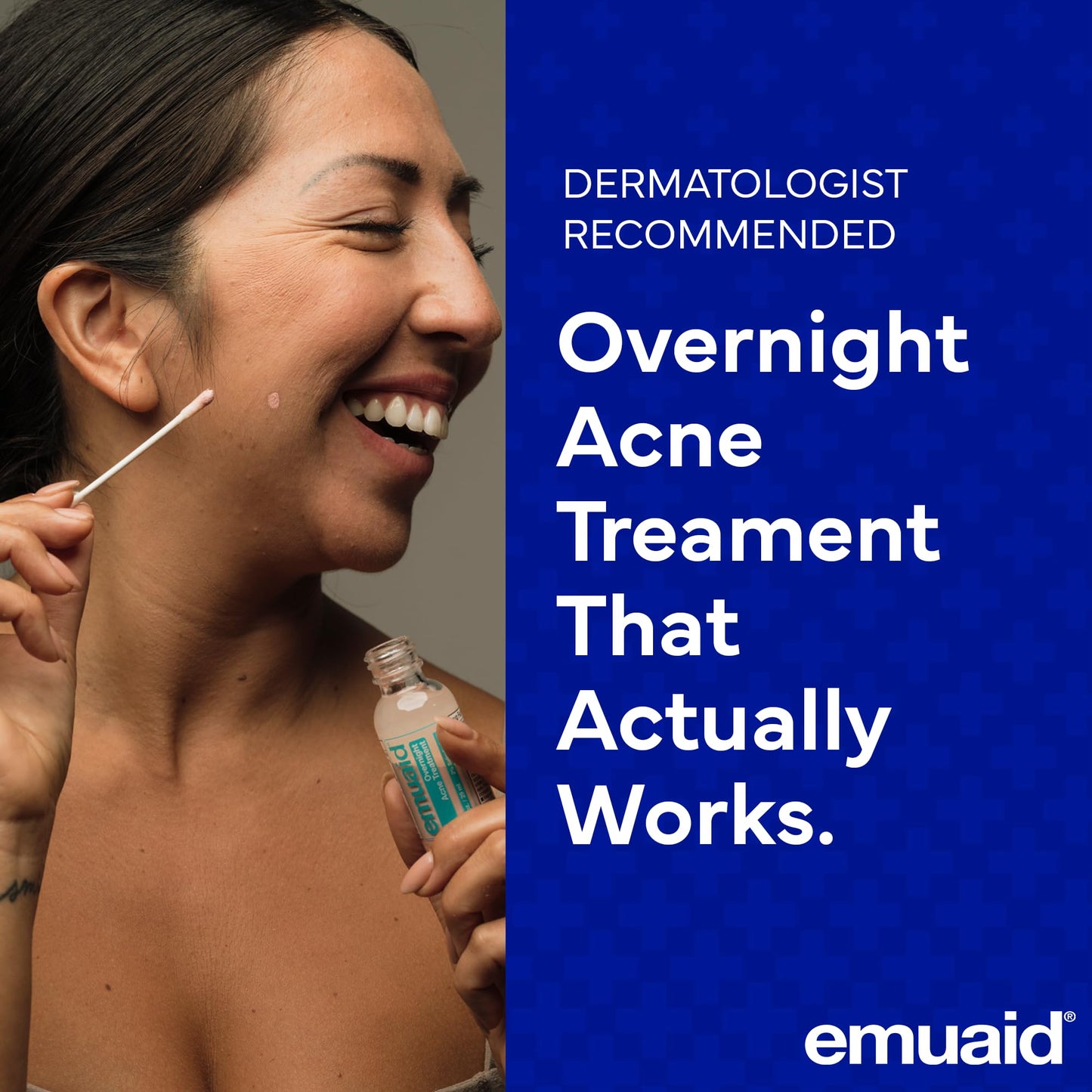EMUAID Overnight Acne Treatment, Gentle Fast-Acting Solution with Salicylic Acid for Adults and Teens, Clears Stubborn Pimples, Cystic Acne Beauty & Personal Care emuaid