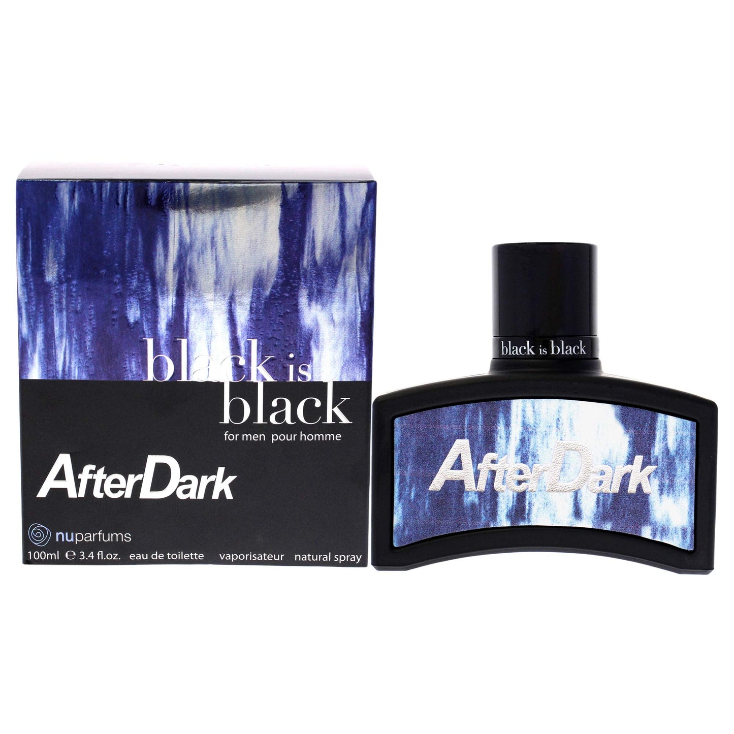 NU Parfums Black Is Black After Dark Men EDT Spray 3.4 oz Beauty & Personal Care Nuparfums