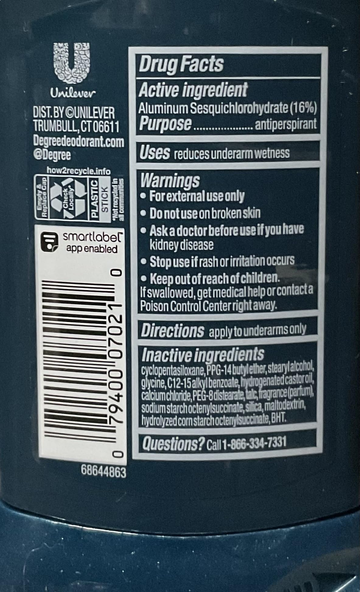 Degree Sport Defense Advanced Protection Antiperspirant Deodorant Stick, 2.7 oz (Pack of 5) Beauty and Personal Care Degree