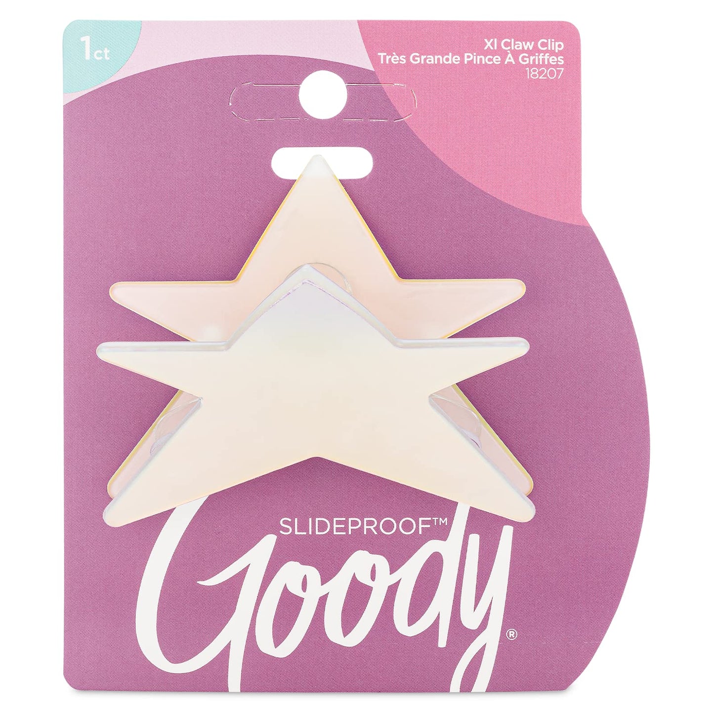 Goody Nostalgia Large Star Claw Clip, 1 Ct, Secure Grip Hair Clip for Women, Men, Boys & Girls, Comfortable & Fun Hair Styling Accessories for All Beauty & Personal Care GOODY