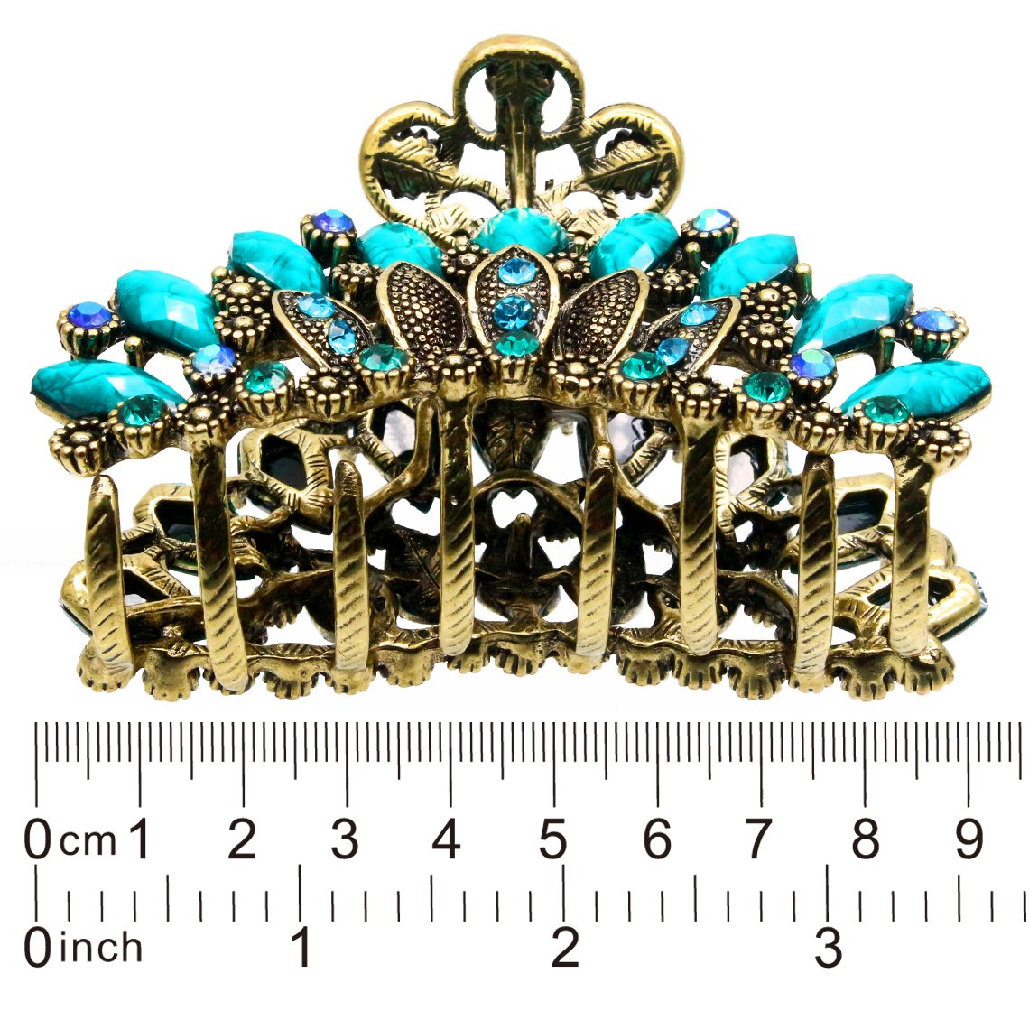 Fashion & Lifestyle Large Metal Alloy Hair Claw Jaw Clip for Women and Girls - Pretty Strong Clamp Non-Slip Barrette Hair Updo Grip Bath Accessories Beauty & Personal Care Fashion & Lifestyle