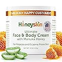 Hydrating Face Moisturizer & Body Cream with Manuka Honey Cream - Organic Face Moisturizer with Honey for Extremely Dry Skin - for Dry & Itchy Skin Beauty & Personal Care Honeyskin