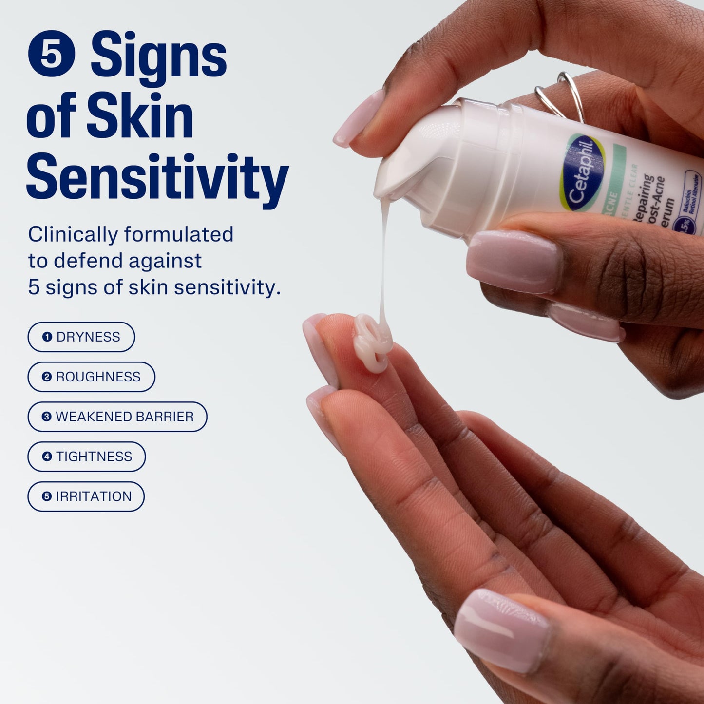 CETAPHIL Gentle Clear Repairing Post-Acne Serum, Retinol Alternative, Oil Free Serum for Sensitive Skin, 1 Fl Oz, Bakuchiol, Improves Skin Tone Beauty & Personal Care Cetaphil