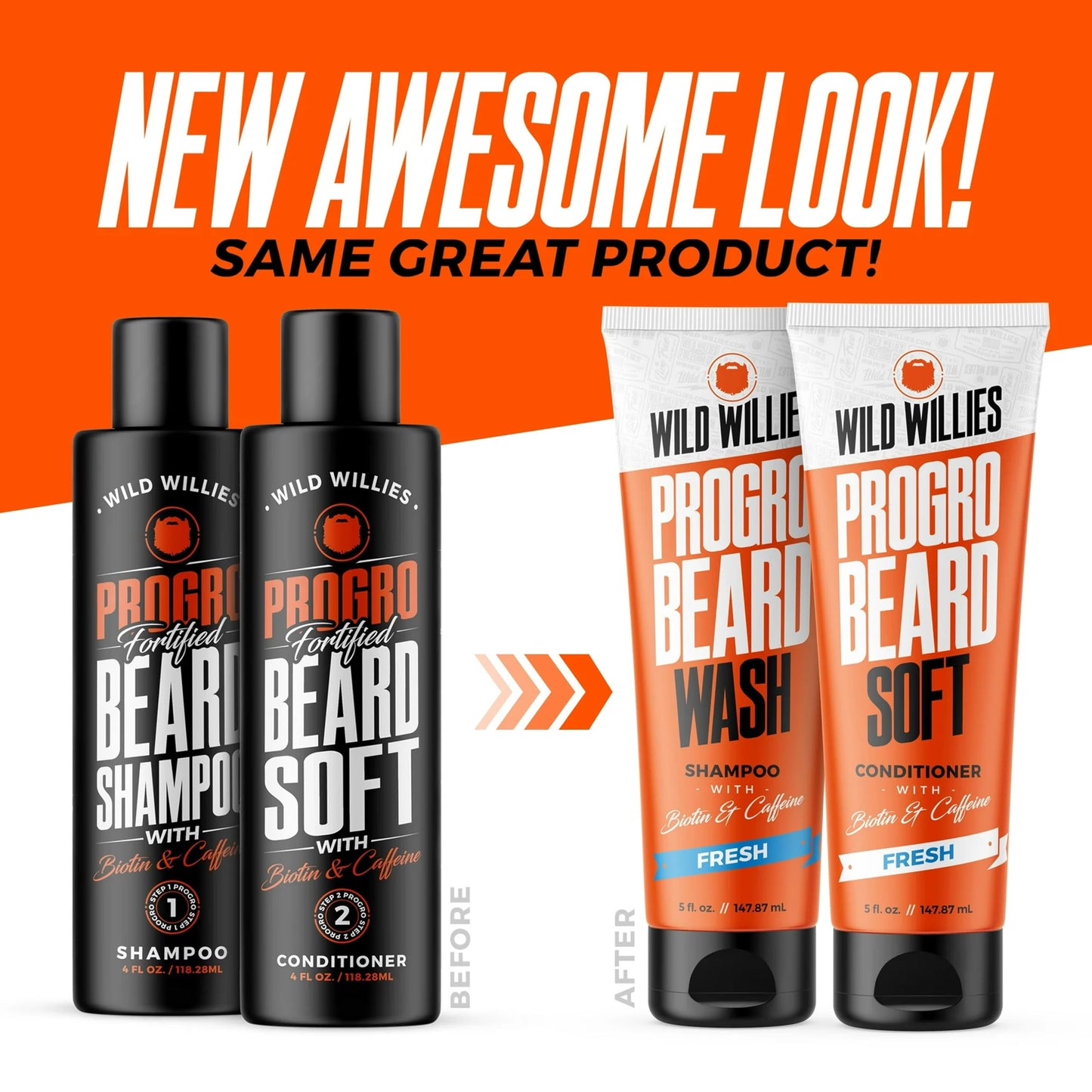 Wild Willies Beard Conditioner for Men - with Biotin & Caffeine for Soft, Healthy Growth - Made in USA - Now Larger at 5 oz Tube at Same Price - Great Beauty and Personal Care Wild Willies