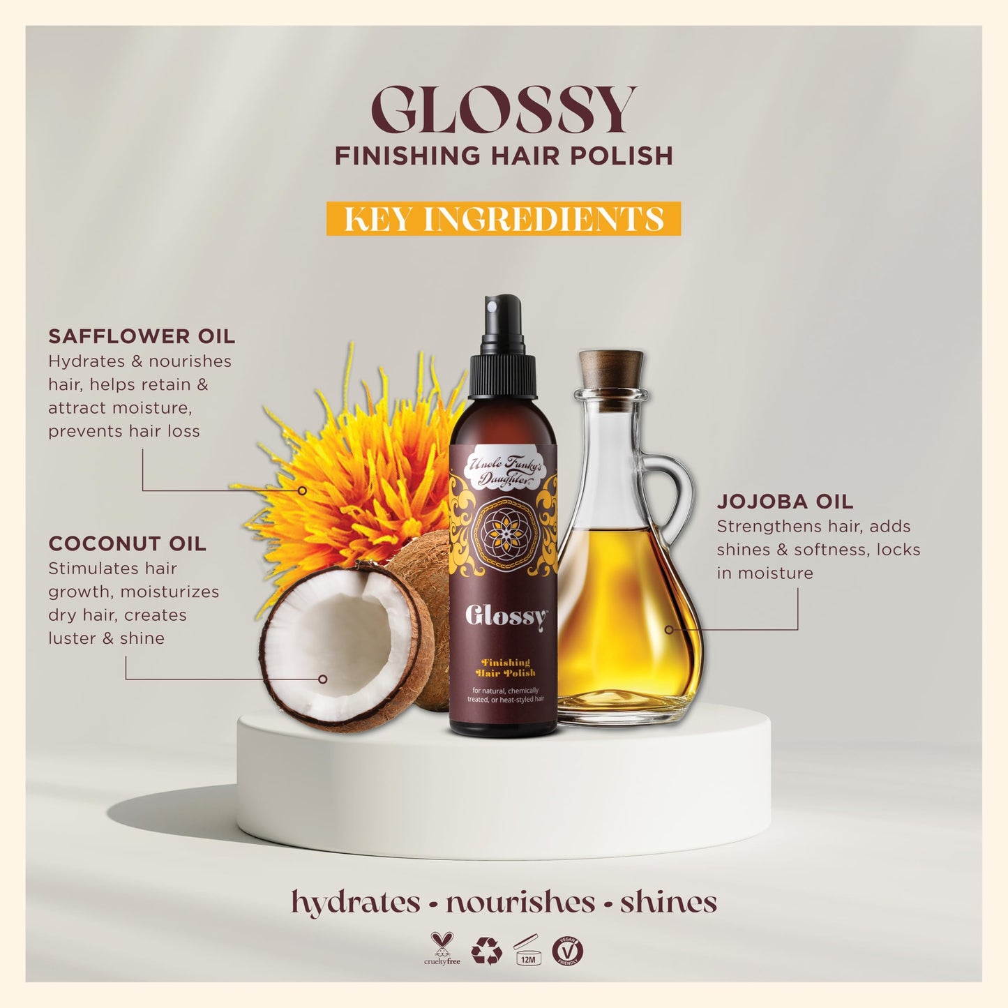 Uncle Funky's Daughter Glossy Finishing Hair Polish Beauty & Personal Care Uncle Funky's Daughter