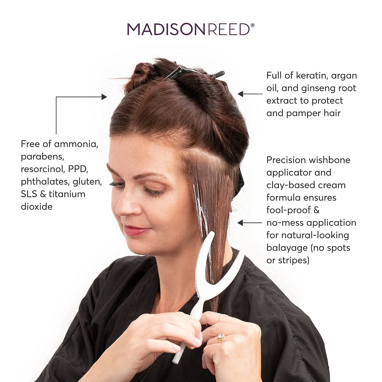 Madison Reed Light Works Balayage Highlighting Kit, Creates Natural-Looking Cool Toffee Highlights (Lazio - Brown), Amonia Free, Cruelty Free, 2 Step Beauty & Personal Care Madison Reed