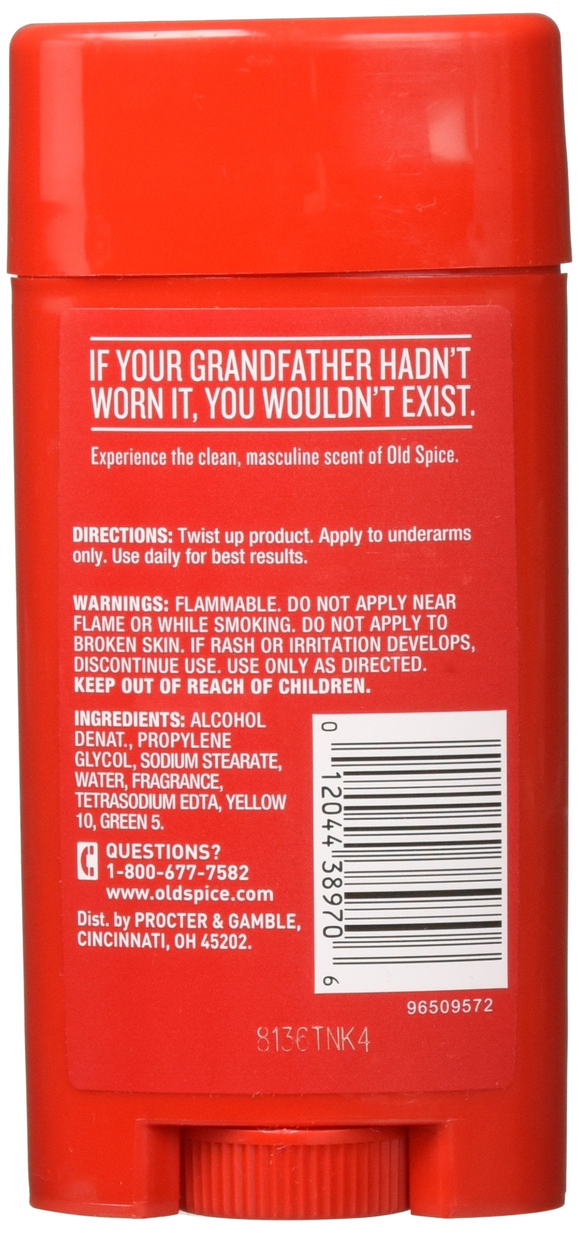 Old Spice Classic Deodorant Stick, Original 3.25 oz (Pack of 3) (38970) Beauty & Personal Care Old Spice