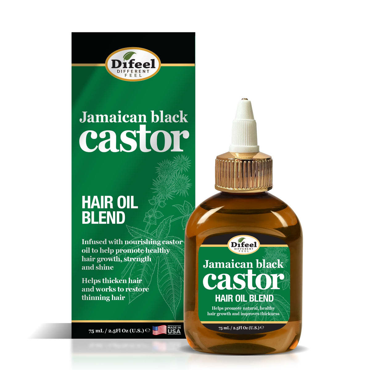 Difeel Jamaican Black Castor Hair Oil Blend 2.5 oz.