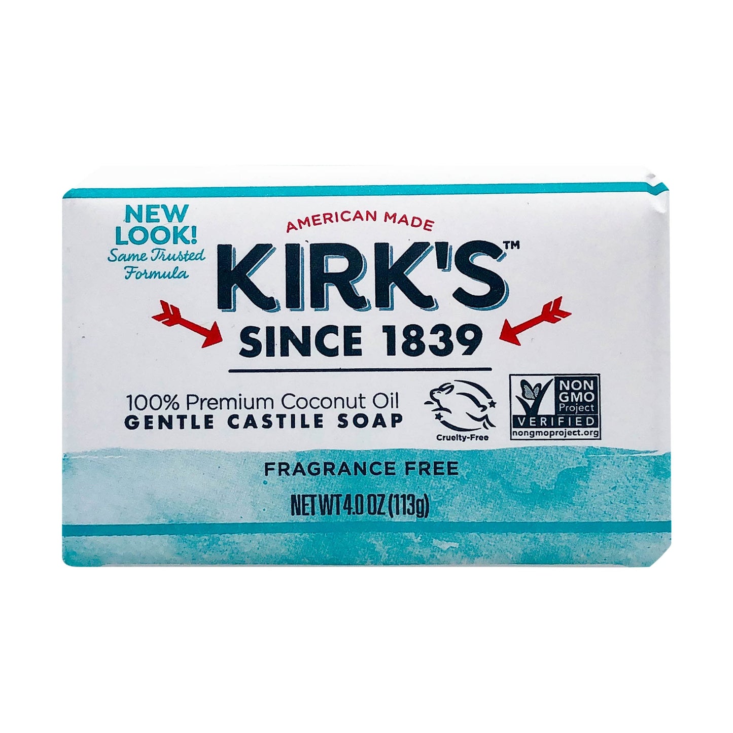 Kirk's Coco Castile Soap, Fragrance Free (Pack of 5) Beauty & Personal Care Kirk's
