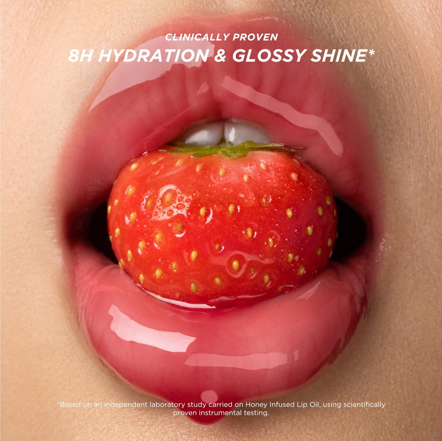 Gisou Honey Infused Lip Oil - Hydrating & Glossy Lip Oil with Mirsalehi Honey & Jojoba Seed Oil, Non-Sticky Shine, Strawberry Sorbet, 0.27 fl oz Beauty and Personal Care Gisou