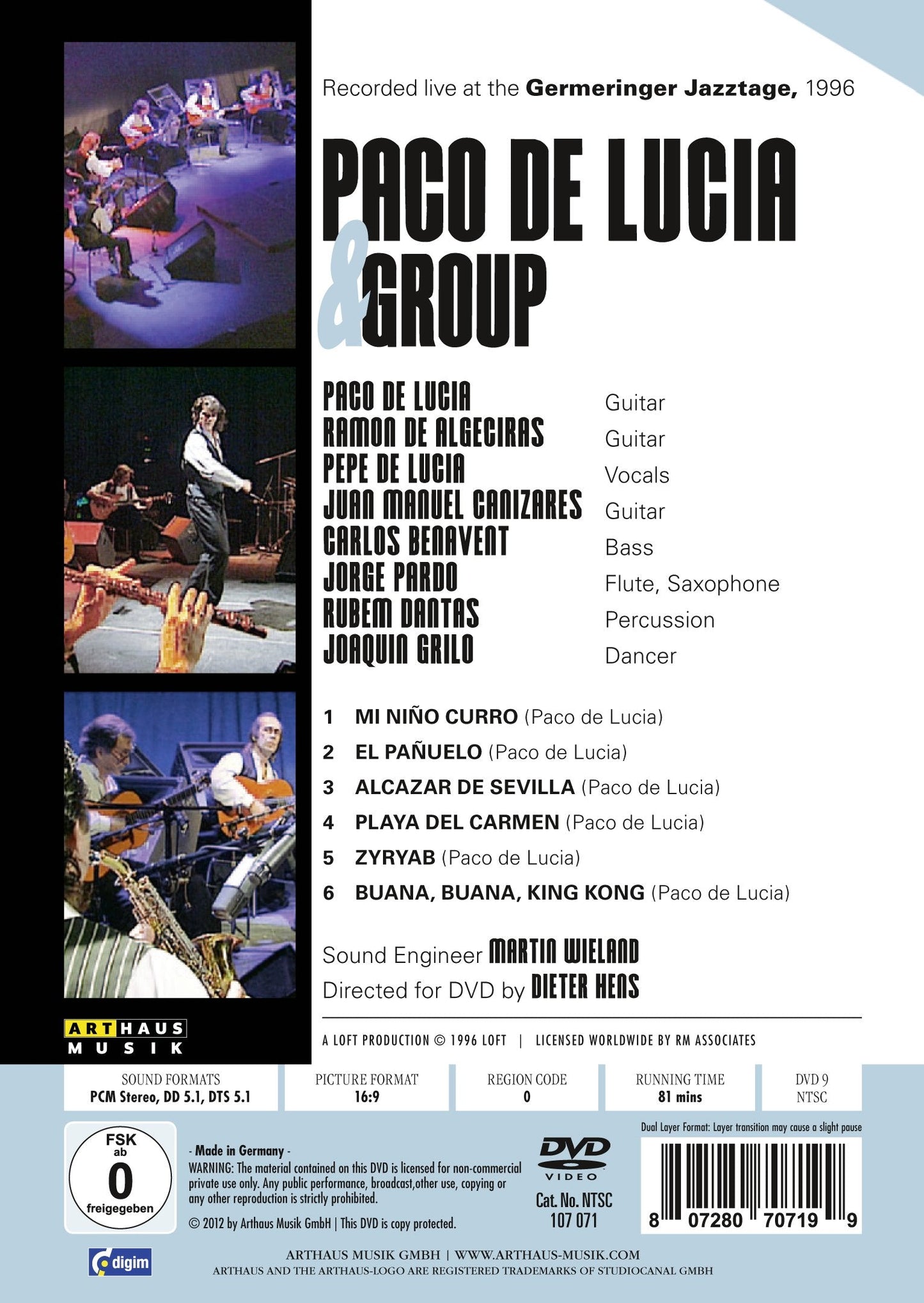 Paco de Lucía & Group - Paco de Lucía & Group Beauty & Personal Care Arthaus Musik