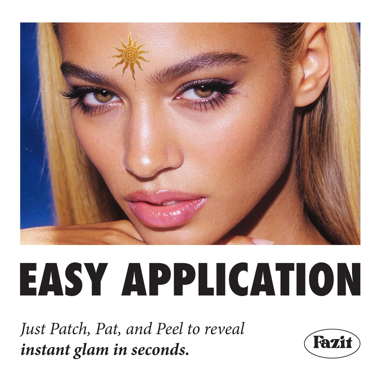 Fazit Makeup Patches - Sun Temple Speckles - Glow Up Make-Up Patches - Cute Glitter Makeup Accessories for Women - Cosmetic Glitter for Face Beauty & Personal Care Fazit
