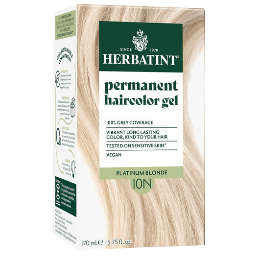 Herbatint 10N Platinum Blonde Permanent Hair Dye For Women - For Up To 100% Gray Coverage of Resistant Gray Hair - Ammonia-Free, Alcohol-Free & Vegan Beauty & Personal Care Herbatint
