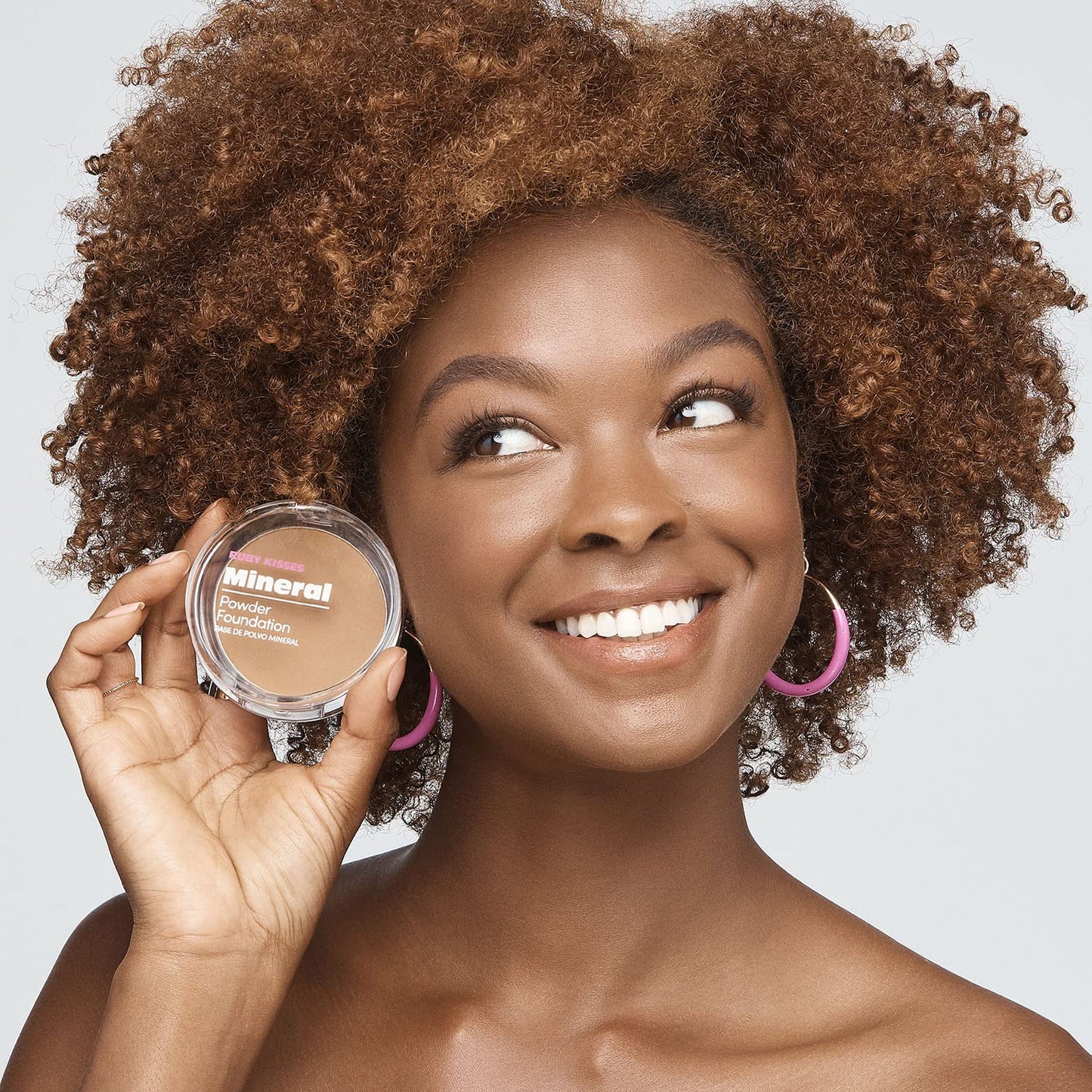 Ruby Kisses Mineral Pressed Powder Foundation, Medium to Full Coverage Natural Finish 0.35 Ounce (Honey Brown) Beauty & Personal Care Ruby Kisses